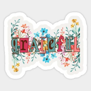 Gratefull t-shirt women Sticker